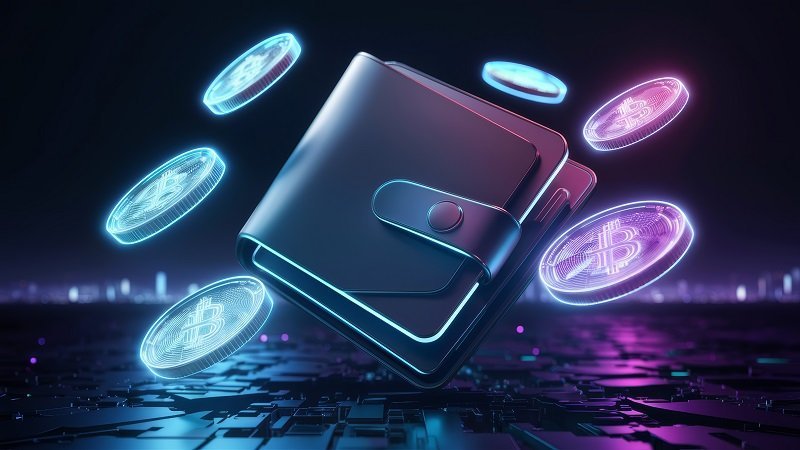 Digital Wallet with Holographic Cryptocurrency Coins