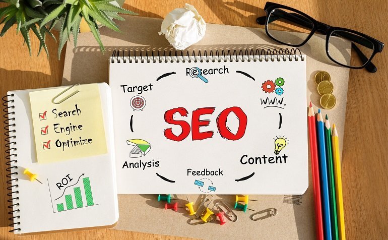 Notebook with Tolls and Notes about SEO